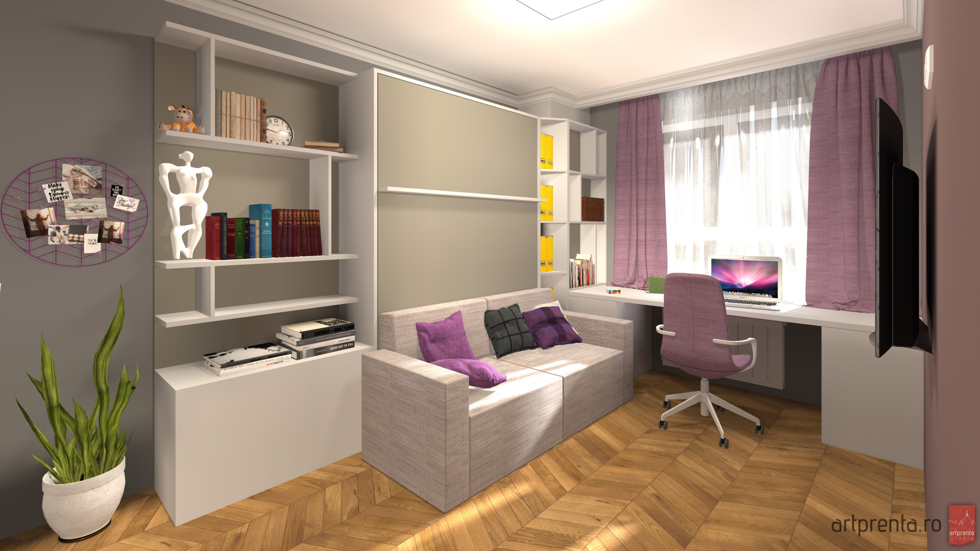 Design interior dormitor copil apartament Victoria Rezidential Oradea