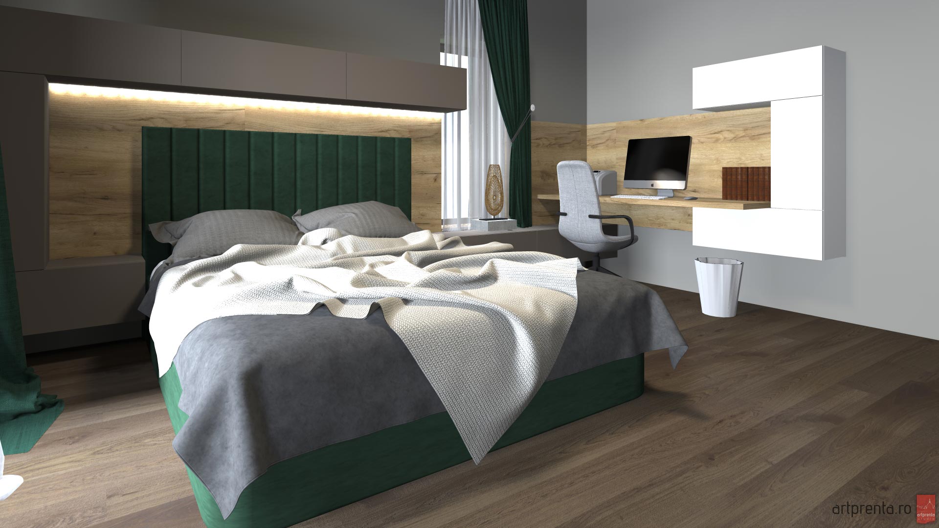 Design interior dormitor adolescent casa Grigorescu