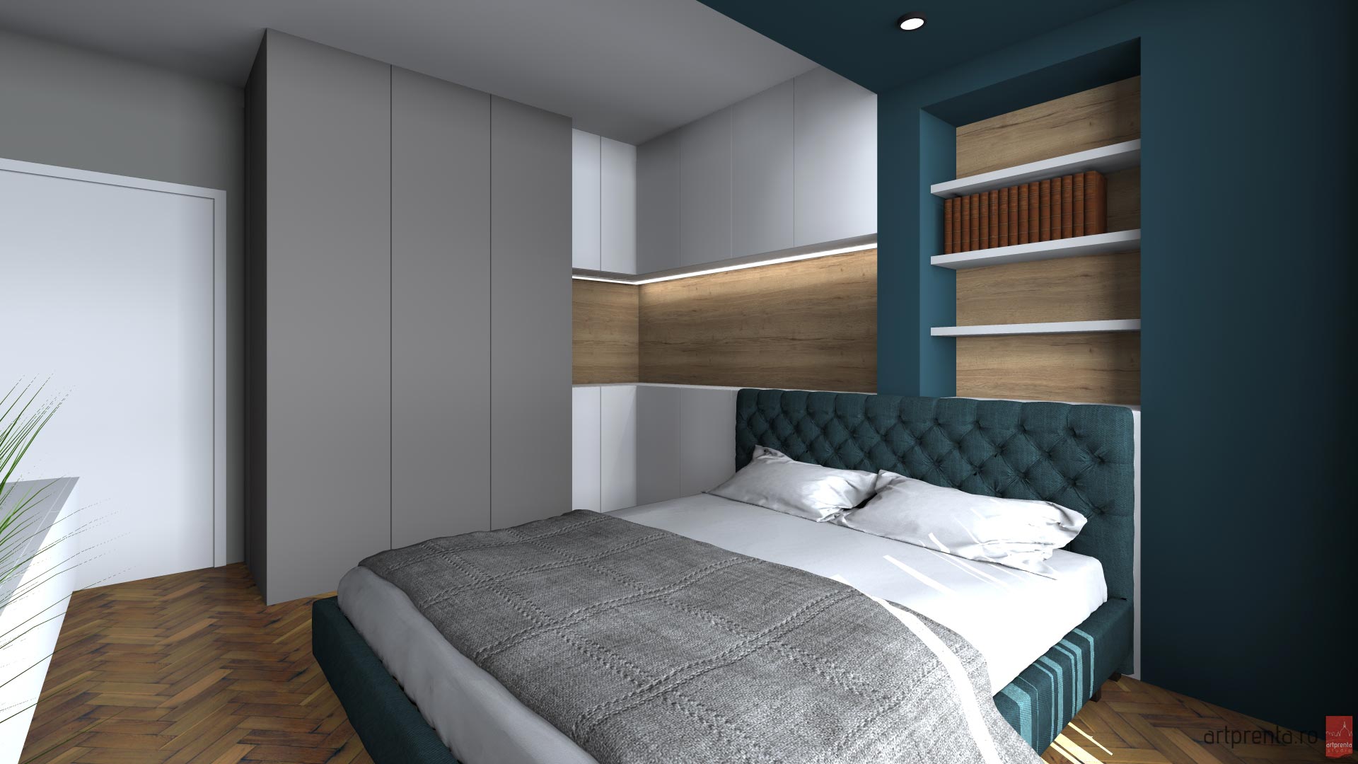 Design interior dormitor apartament Oradea