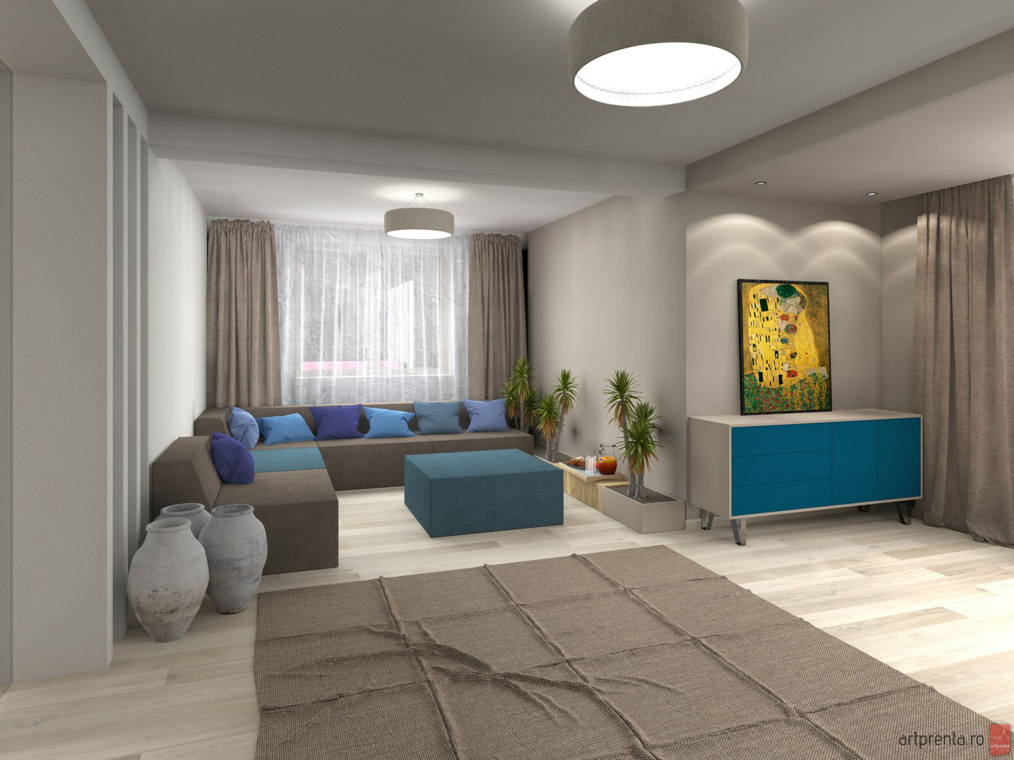 Design interior livingroom casa Nufarul Oradea