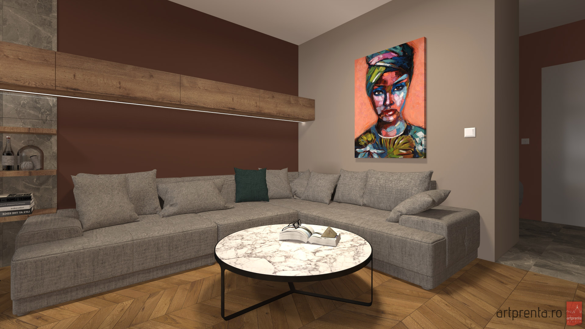 Design interior living apartament Victoria Rezidential Oradea