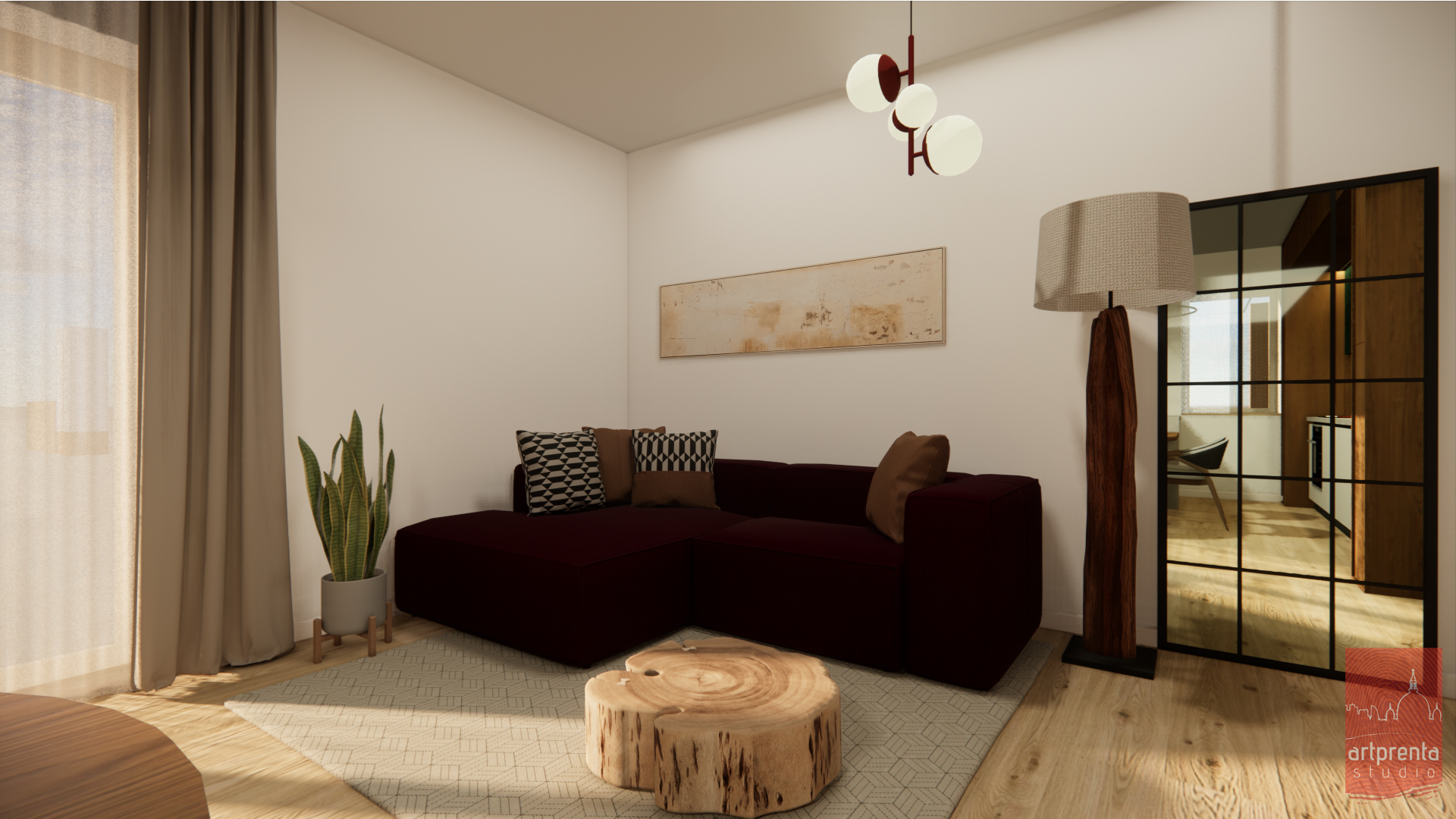 Design interior livingroom apartament Prima Arena