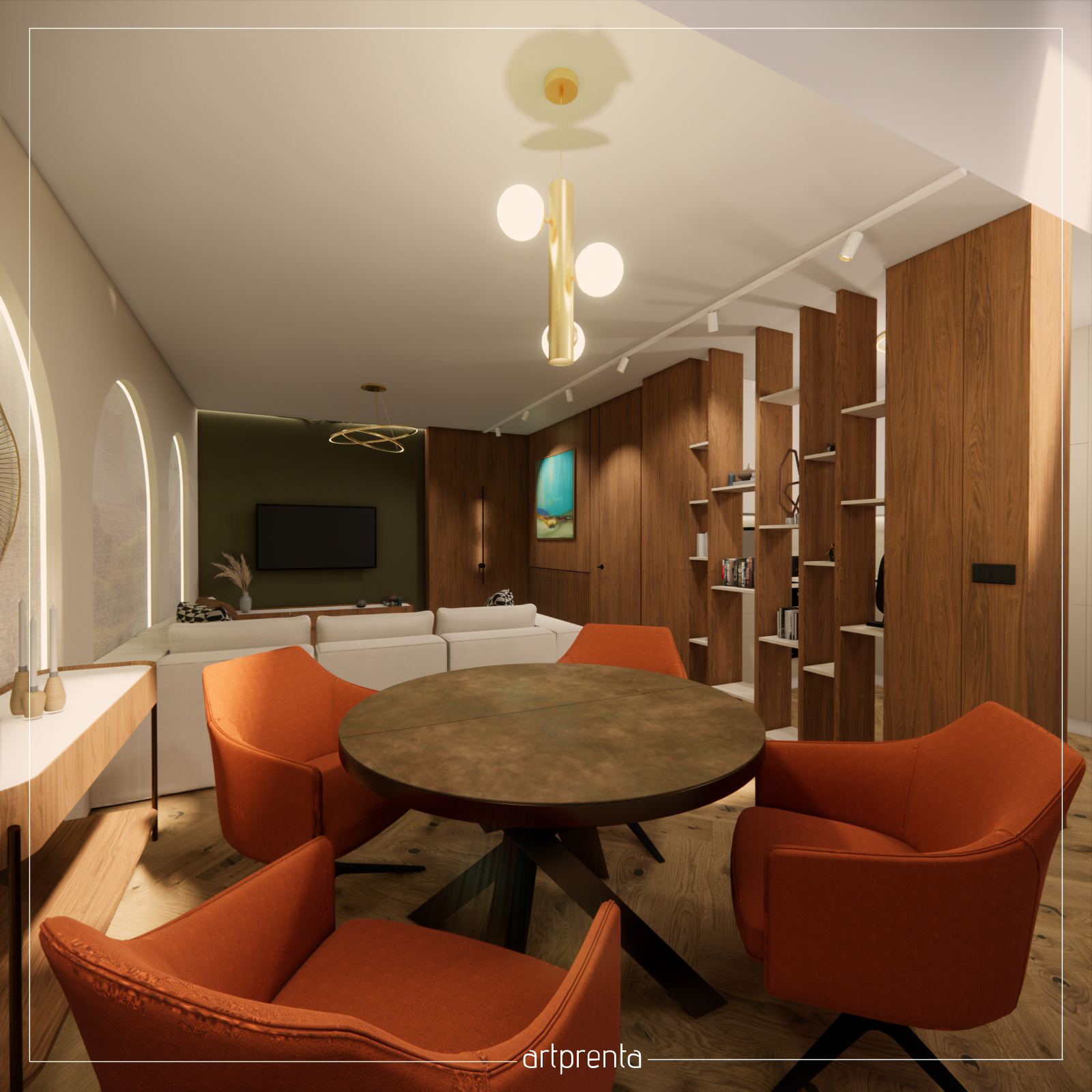 Design interior livingroom str. Iuliu Maniu