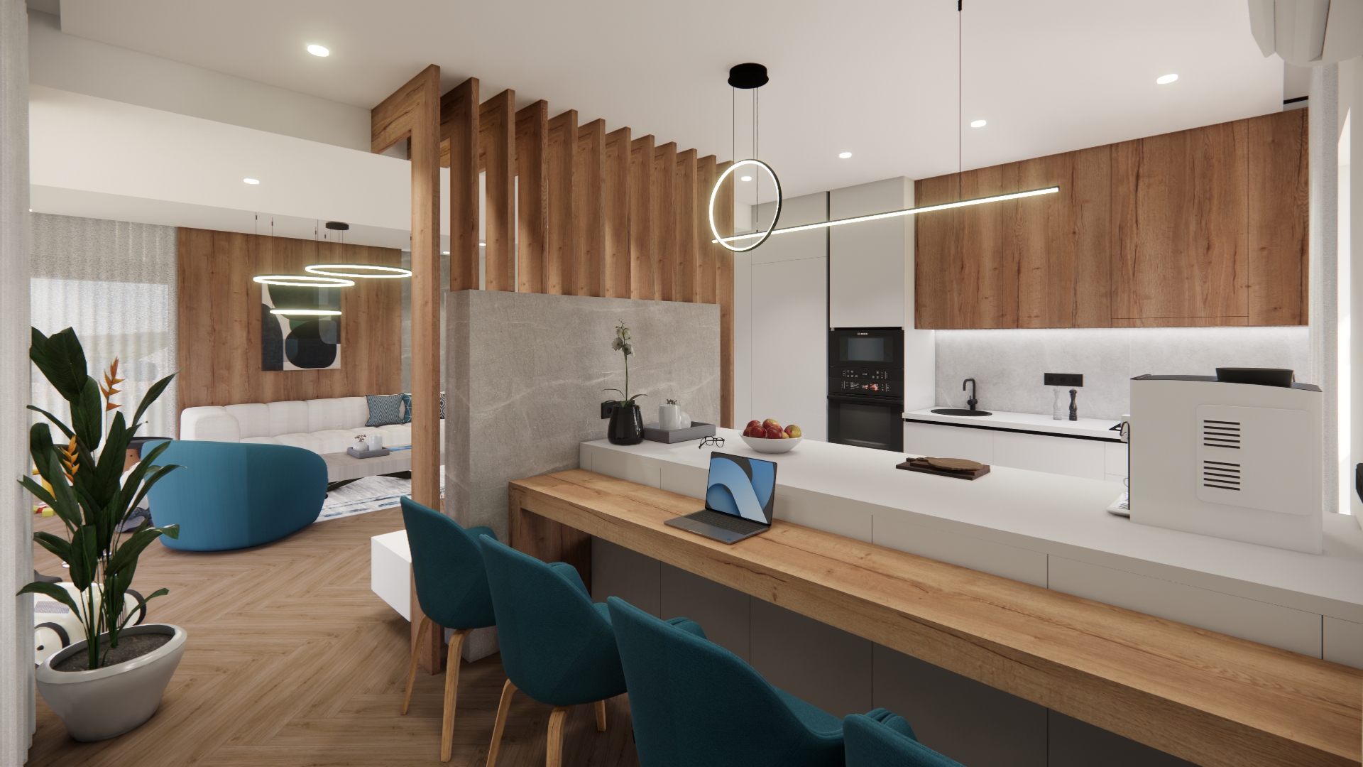 Design interior bucătărie casă Uileacu de Munte